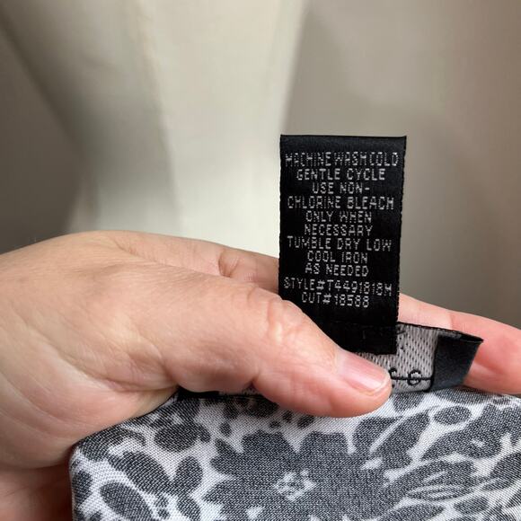 Connected Apparel Floral Midi Dress 16 V Neck Stretch Y2K Office Casual Classic - Picture 4 of 7